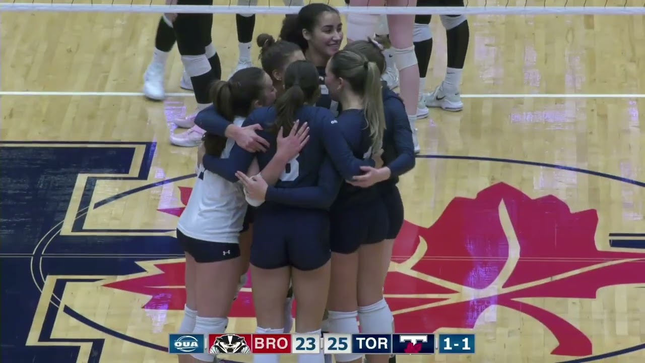 HIGHLIGHTS: Toronto 3, Brock 1 (Women's Volleyball)