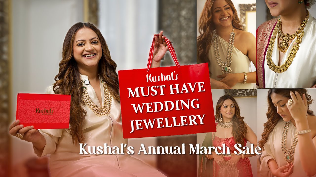 MUST HAVE WEDDING JEWELLERY up to 50%off| @KushalsFashionJewellery Annual March Sale Haul| Goglam