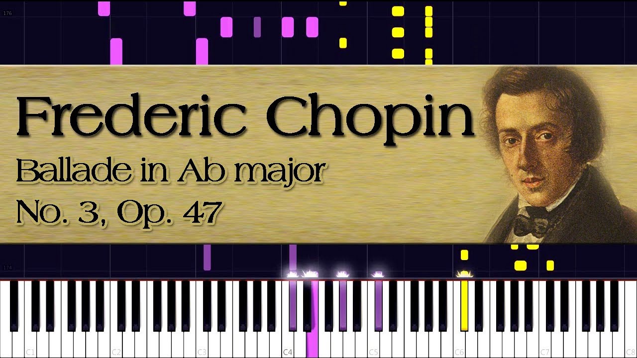 Frederic Chopin - Ballade No. 3 in Ab major, Op. 47 | Piano Tutorial