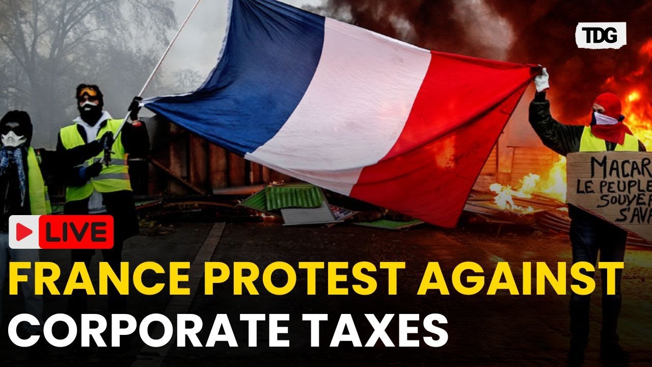 France Protest LIVE: Activists Protest Corporate Tax Benefits at Medef Headquarters | France