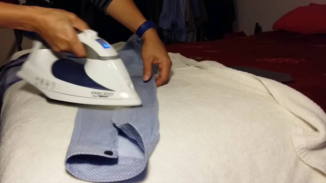 Cómo planchar una camisa SOBRE LA CAMA paso a paso! *2.06.16.