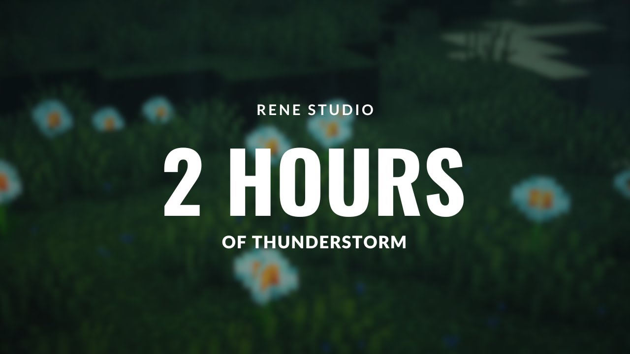Night Thunderstorm with Rain | Sleep, Relax, Study | No Music