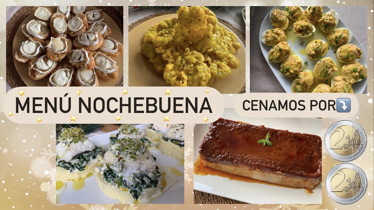🎄Menú NOCHEBUENA para 6 PERSONAS por 25€. Entrantes, Principal y Postre.