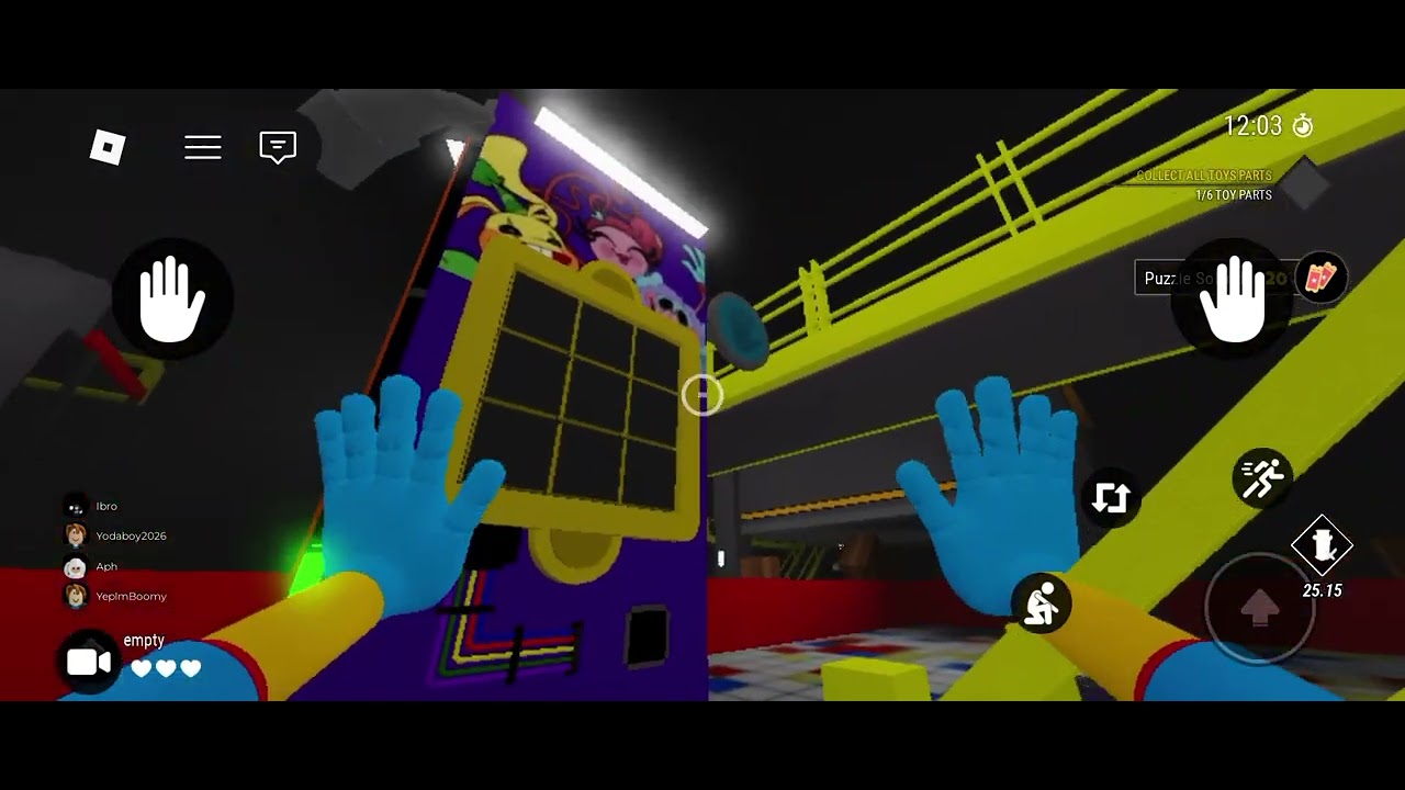 Playing roblox