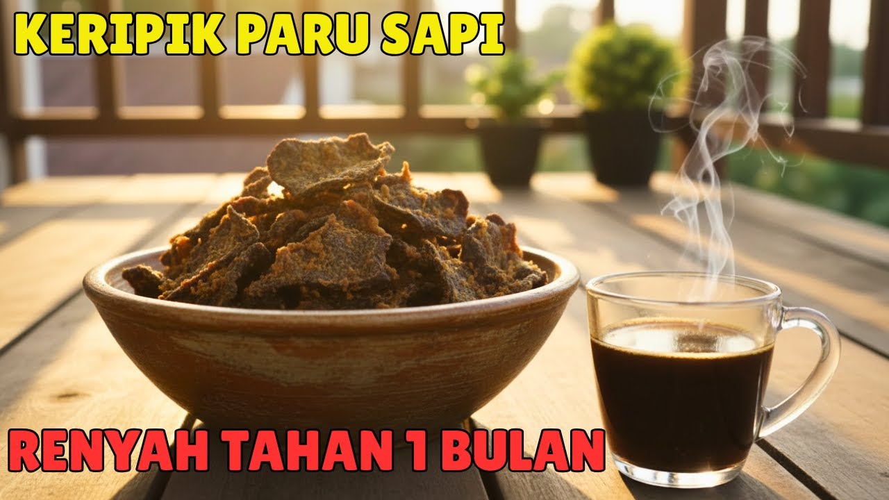 KERIPIK PARU SAPI RENYAH TAHAN 1 BULAN LEBIH