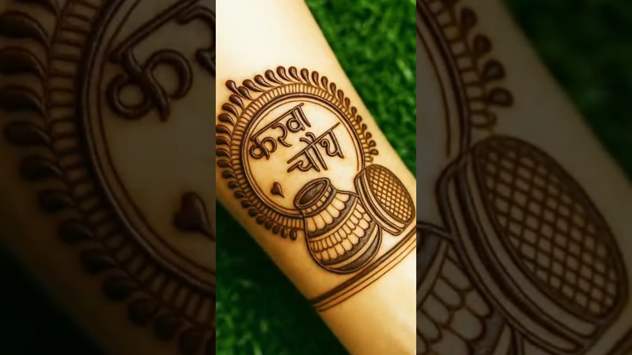 Karwa Chauth Special Mehndi Design 🌙 | Easy Full Hand Mehndi | Trending 2025