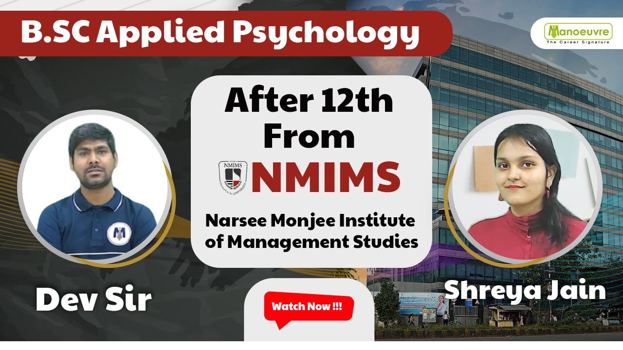 NMIMS  - B.SC Applied Psychology After 12th | Course Importance | Job Scope? & More  | Shreya Jain