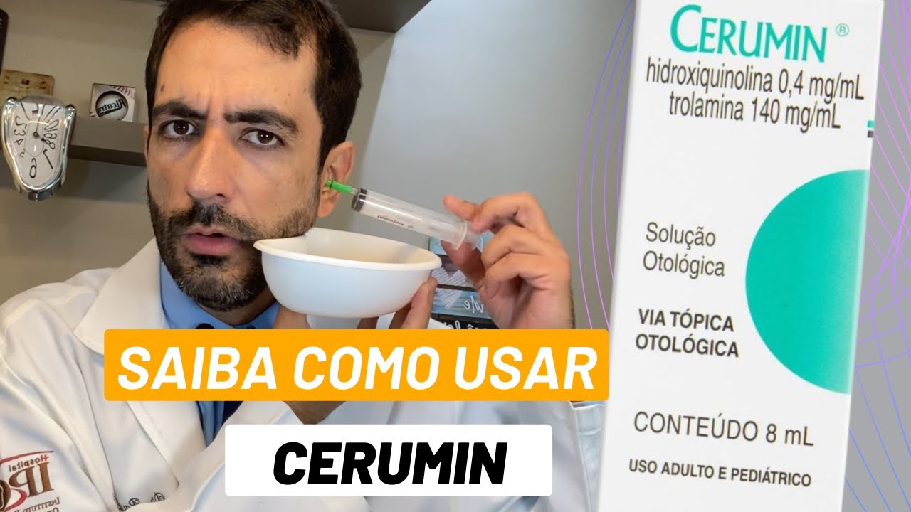 CERUMIN: remédio para desentupir o ouvido. Como usa? Quantas gotas e dias?