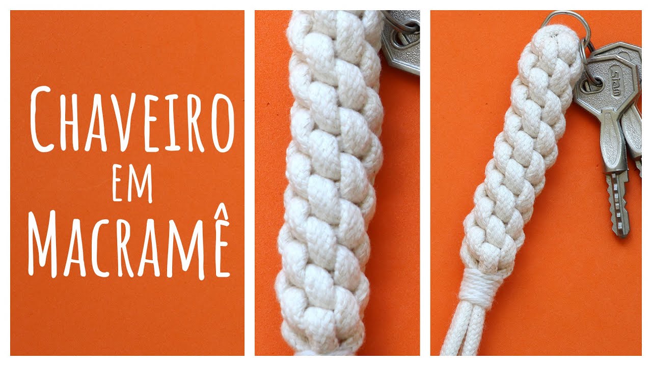 🐉 Chaveiro de Macramê com Nó Chinês – 🧶Passo a Passo!