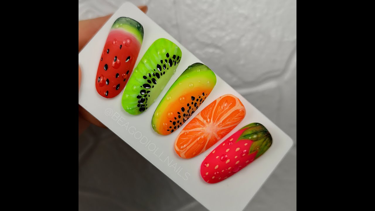 Tutorial TUTTI FRUTTI - Nailart Frutta