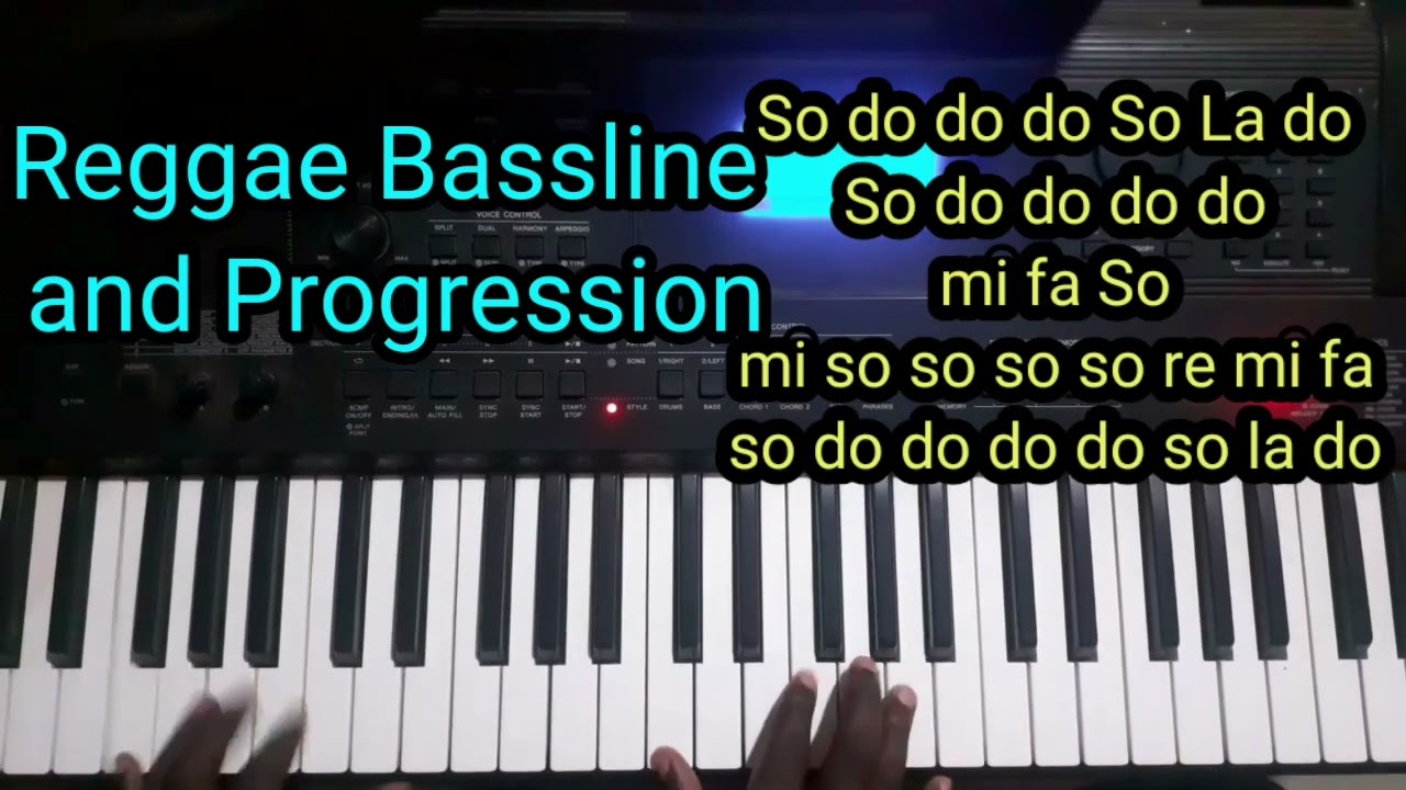 Sweet😍 Reggae Bassline and Progression : Key F