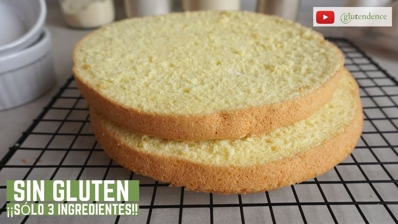 BIZCOCHO SIN GLUTEN PARA TARTAS  ¡Esponjosísimo!