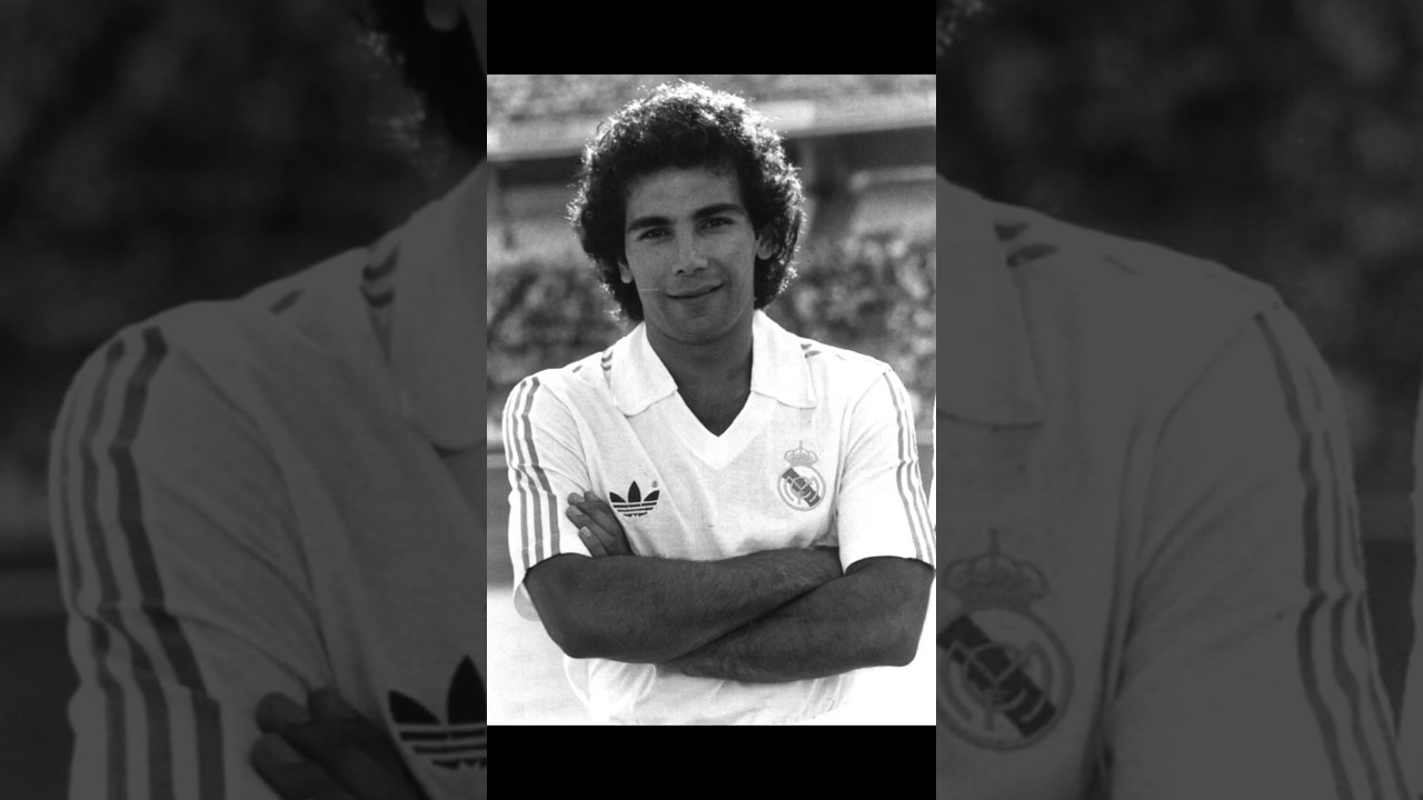 Hugo S&aacute;nchez con su nueva camiseta blanca. Temporada 1985-86. El Real Madrid de hace 40 a&ntilde;os.
