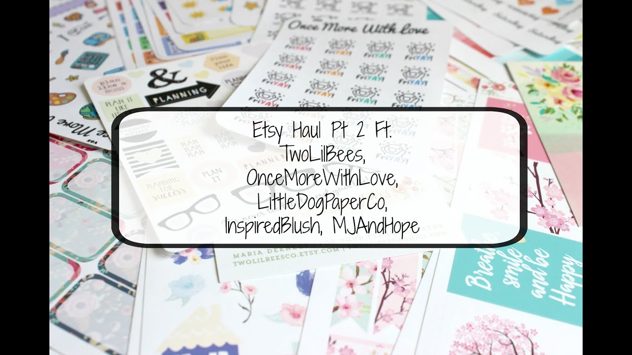 Haul #9 :Etsy Haul Pt  3: Two Lil Bees, MJandHope & More