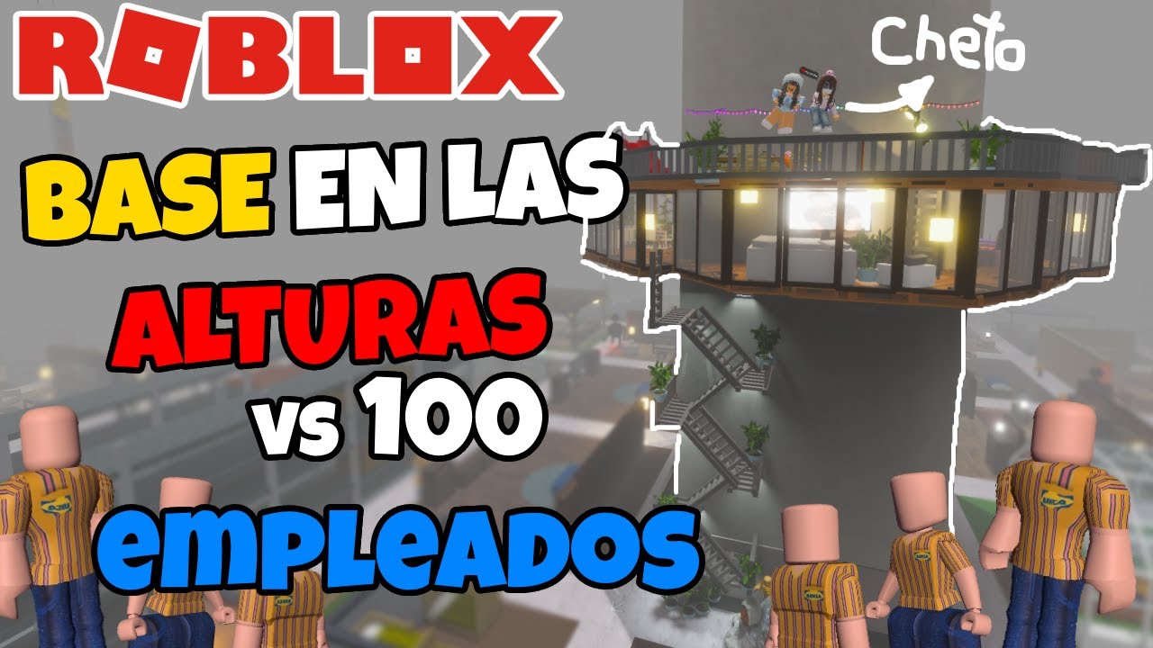 RETO IMPOSIBLE: Construyo la BASE en un PILAR y 100 EMPLEADOS intentan DESTRUIRLA SCP-3008