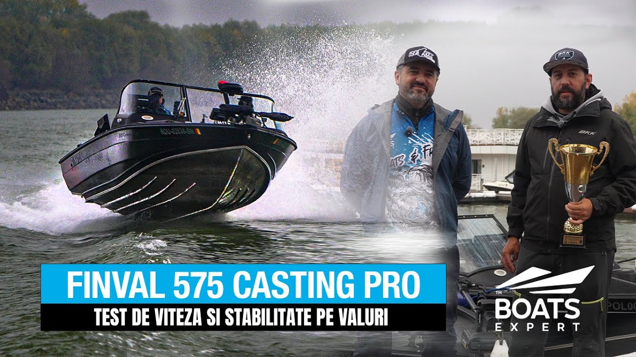 Finval 575 Casting Pro – test de stabilitate pe valuri.
