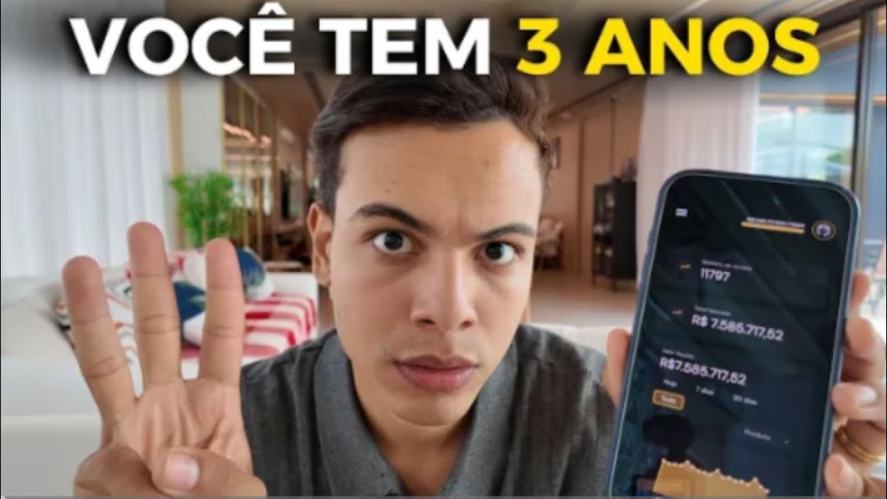 VOCÊ SÓ TEM 3 ANOS PARA FICAR RICO (A JANELA FECHOU)  