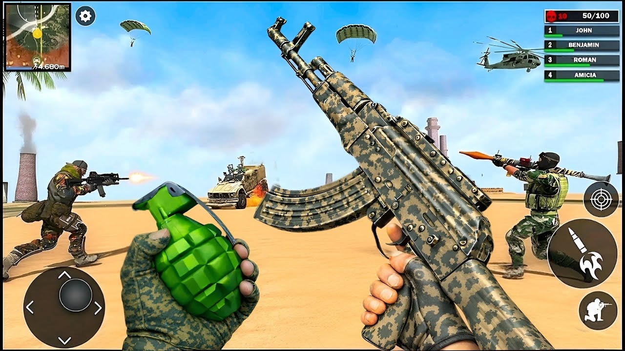 FPS-шутер про коммандос - Игра-стрелялка - Геймплей на Android
