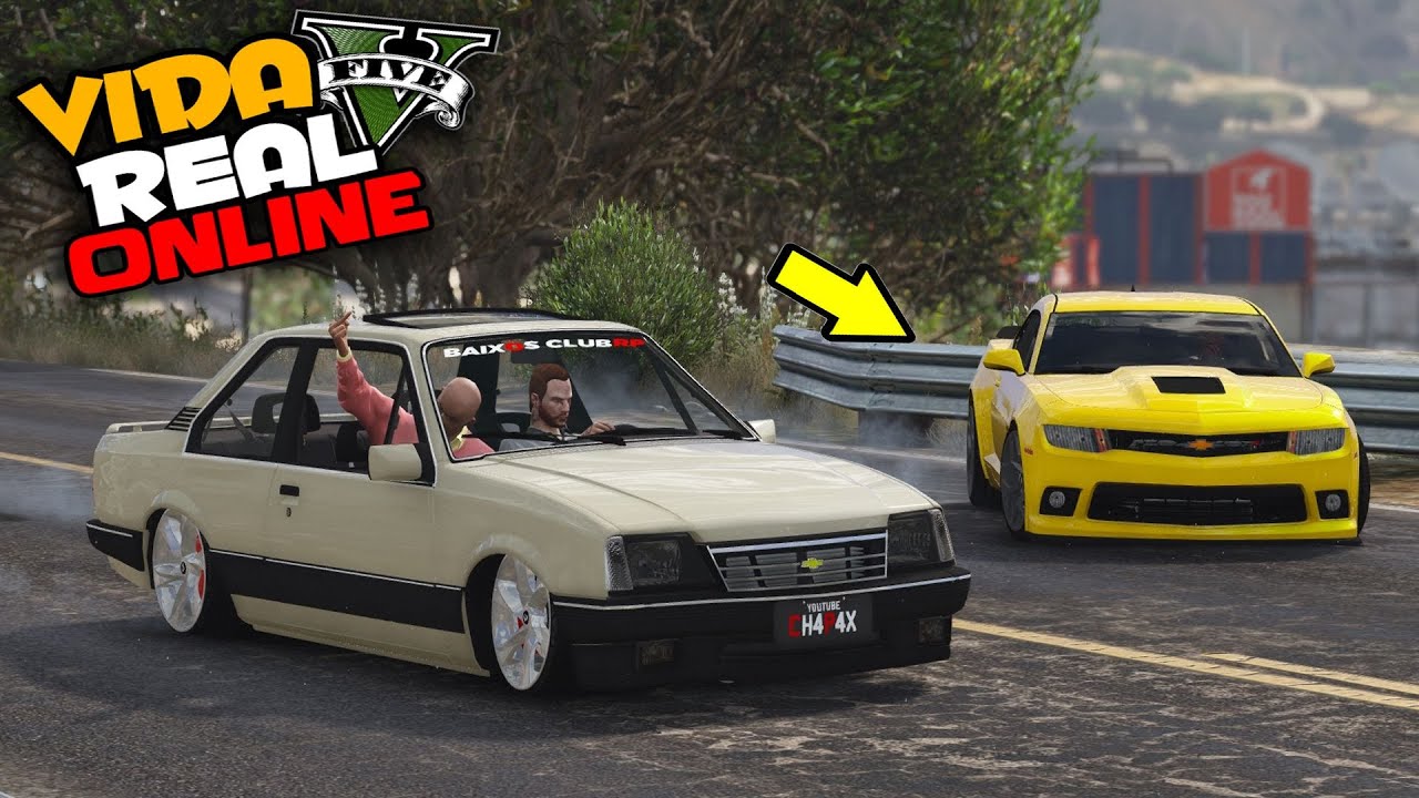 GTA V : VIDA REAL - APOSTEI RACHA CONTRA UM CAMARO AMARELO ! #261