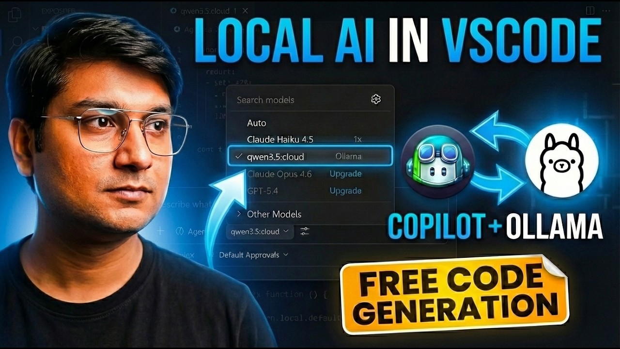 Используем локальный ИИ в GitHub Copilot 🤯 Настройка VS Code + Ollama Часть 1 | @CodingJist