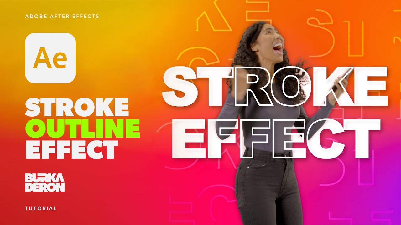 Stroke Outline Effect Tutorial in Adobe After Effects No Plugins
