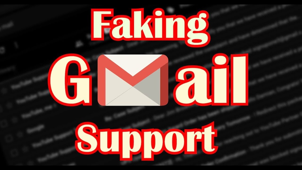 Поддельная поддержка GMail