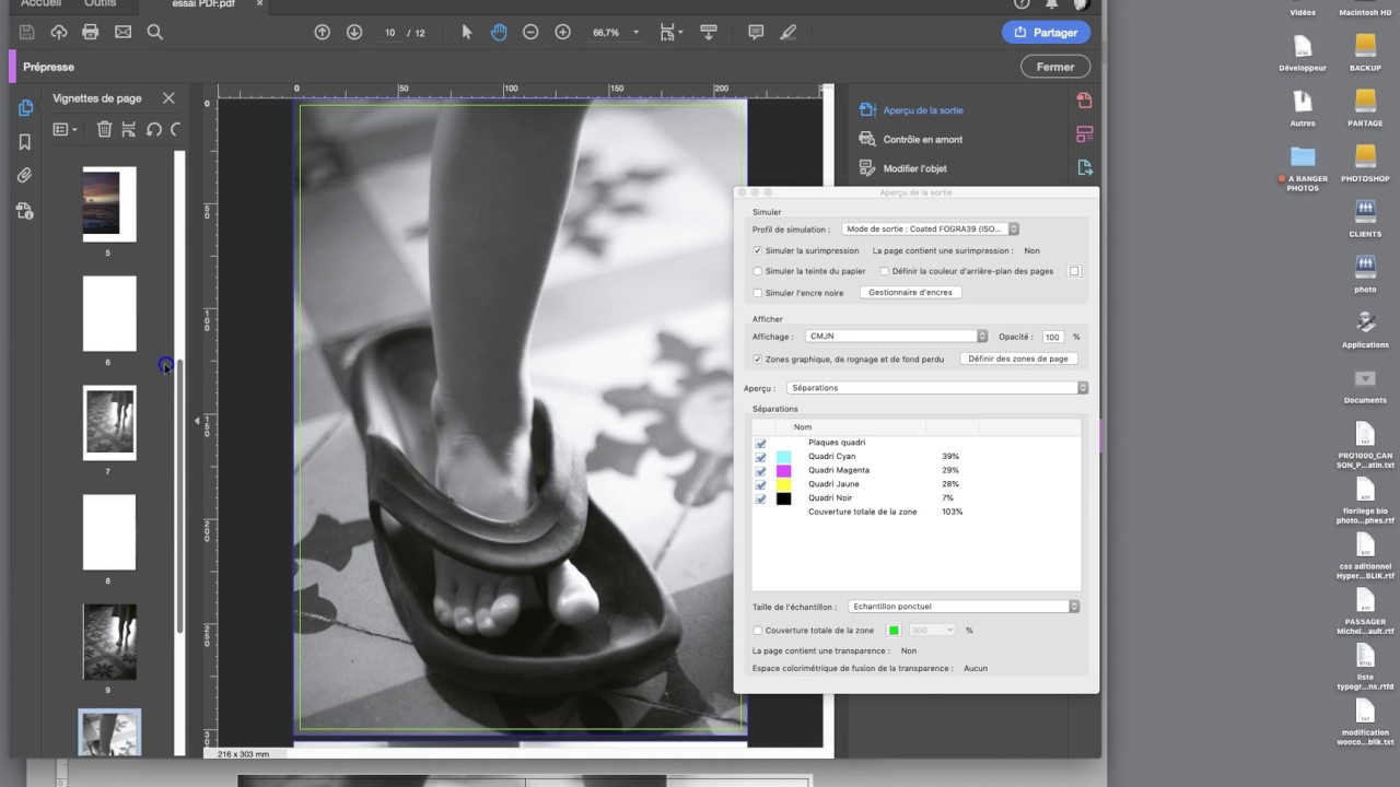 Générer correctement un PDF depuis Indesign pour l'impression CMJN