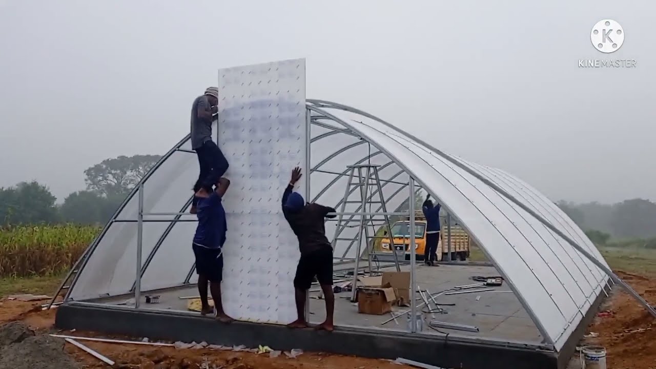 Agriculture Engineering department  constructed solar dryer to a farmer /detailed video