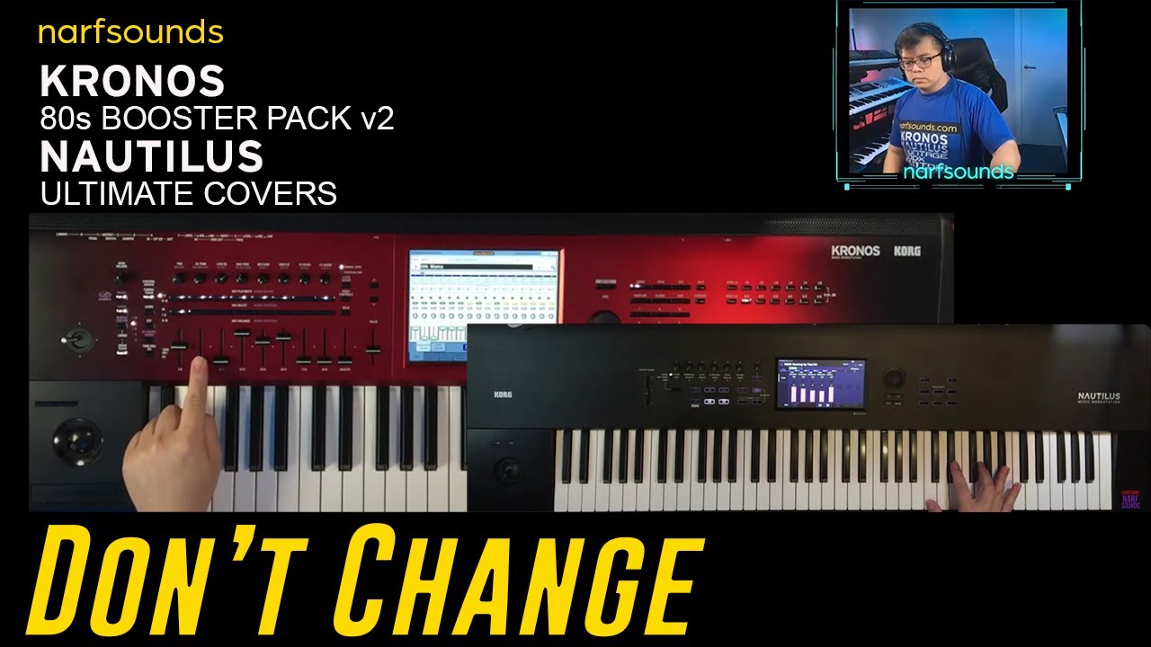 Don't Change INXS | Korg Kronos 80s Booster Pack v2 | Synth Keyboard Cover Sounds Library
