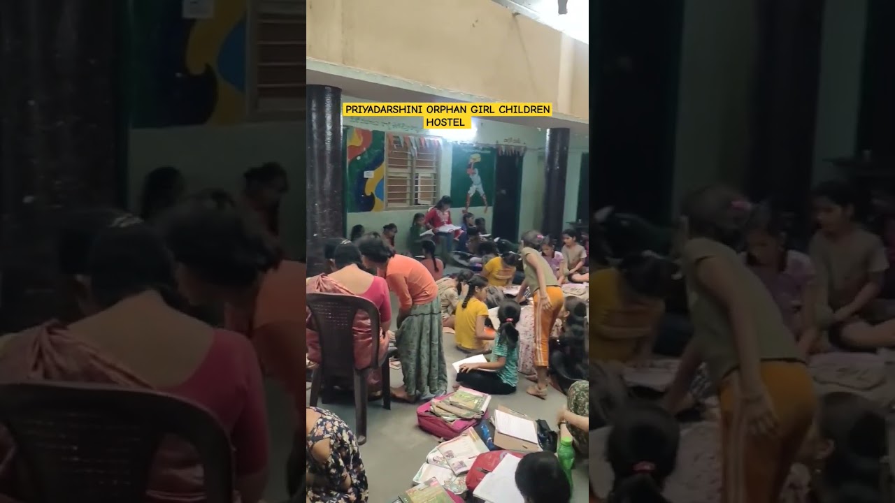 Orphan Girls Children Hostel #trending#viral#study#childrens#orphan #PriyadarshiniNGO#shorts#girl