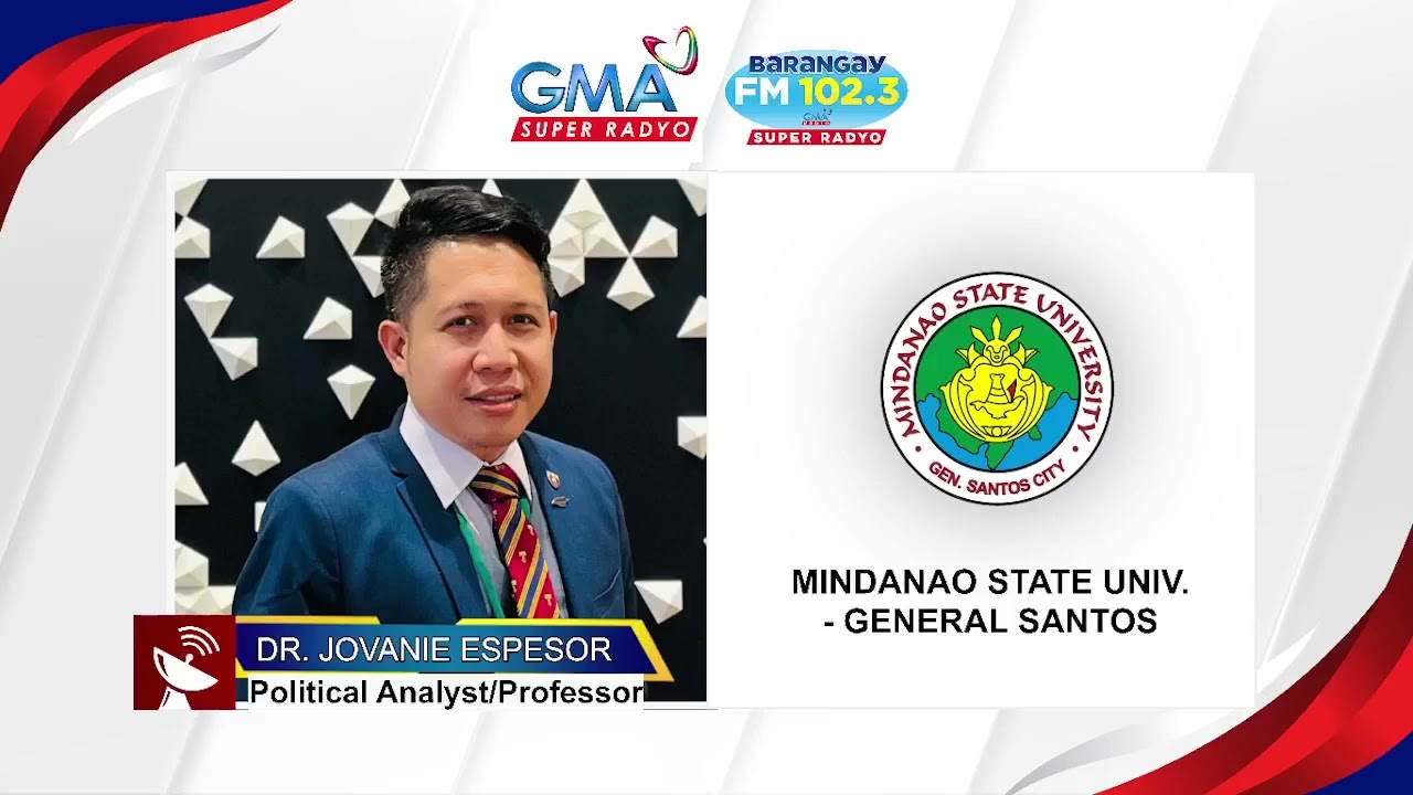 ANO'NG SAY MO? | PAKIGHINABI KANG DR. JOVANIE ESPESOR, POLITICAL ANALYST UG PROFESSOR SA MSU-GENSAN