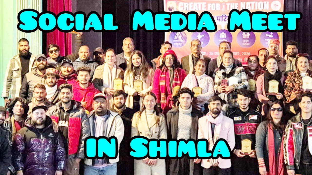 Social Media Meet In Shimla || CREATE FOR THE NATION || Full Vlog || इतने सारे Video Creators एकसाथ 