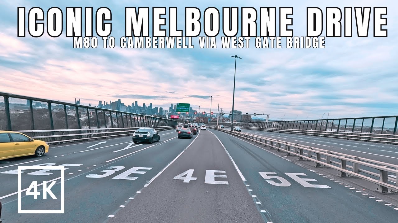 Iconic Melbourne Drive: M80 to Camberwell via West Gate Bridge 4K - August 2025