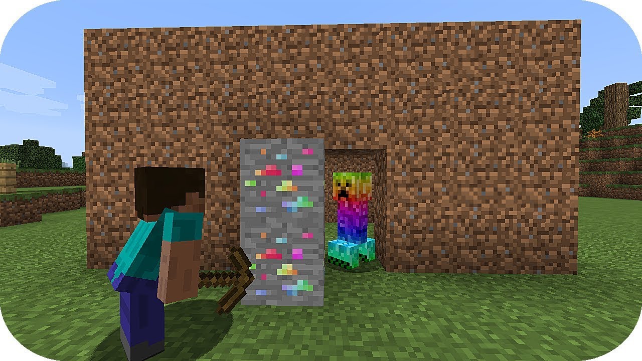 NOOB ENCONTRÓ DIAMANTES DE ARCOIRIS EL MINERAL SECRETO MINECRAFT TROLL