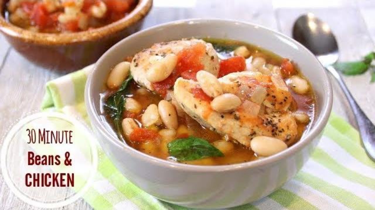 Chicken and Bean Stew in 30 Minutes