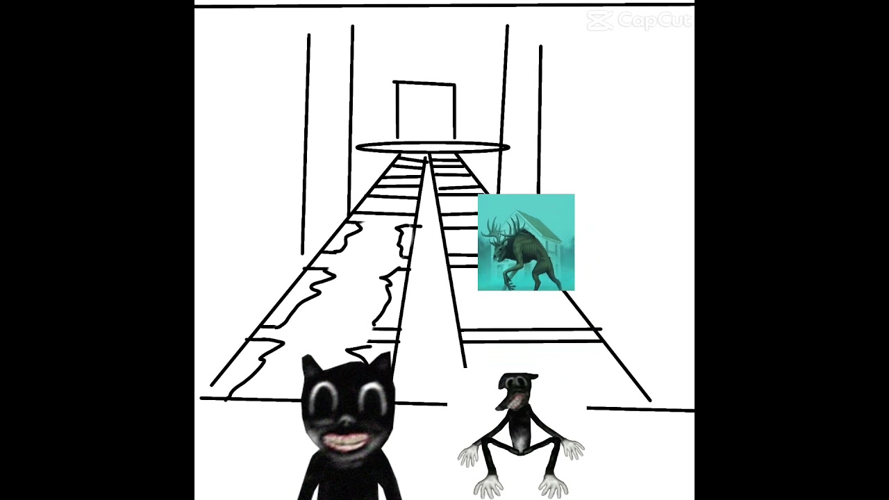 Squid game with Trevor Henderson monsters but the Wendigo is not a Trevor Henderson monster