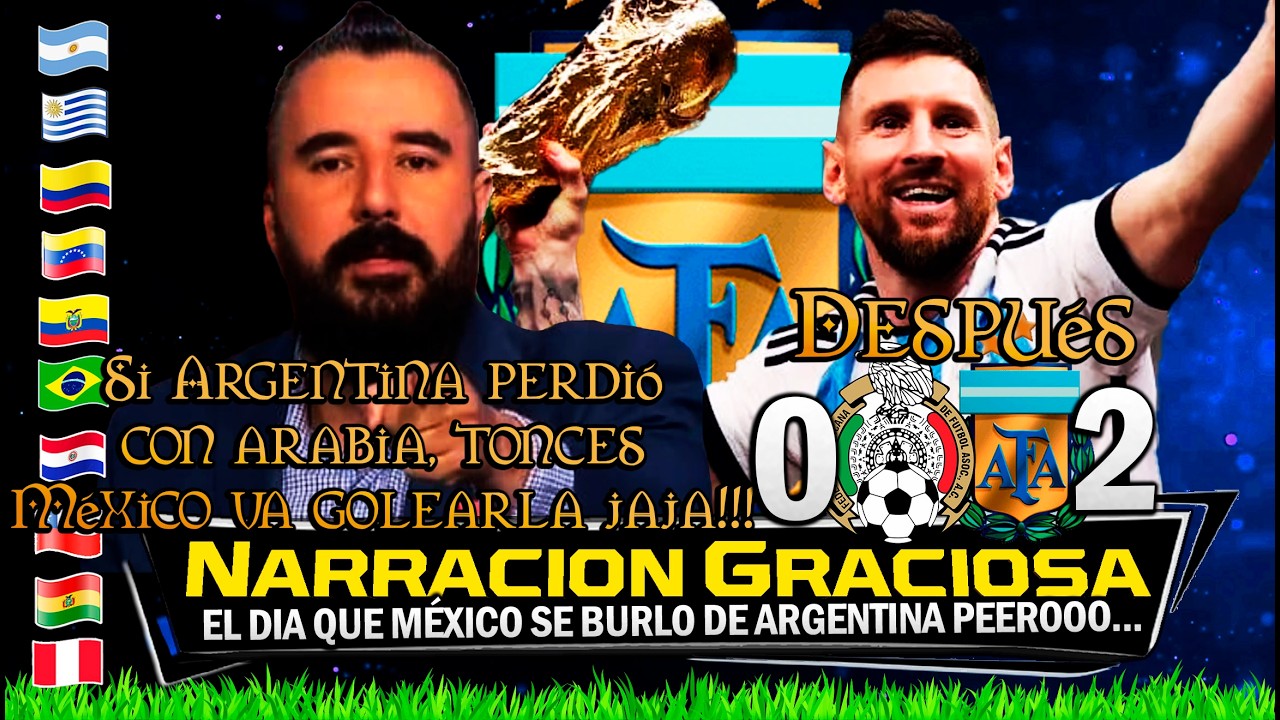 El DIA que MÉXICO Menosprecio a ARGENTINA y fue ELIMINADO 🔥 REACCIONES INCREIBLES🏆Narración Graciosa