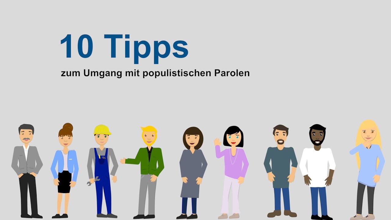 Tipps zum Umgang mit Stammtischparolen. Tipp 1-10