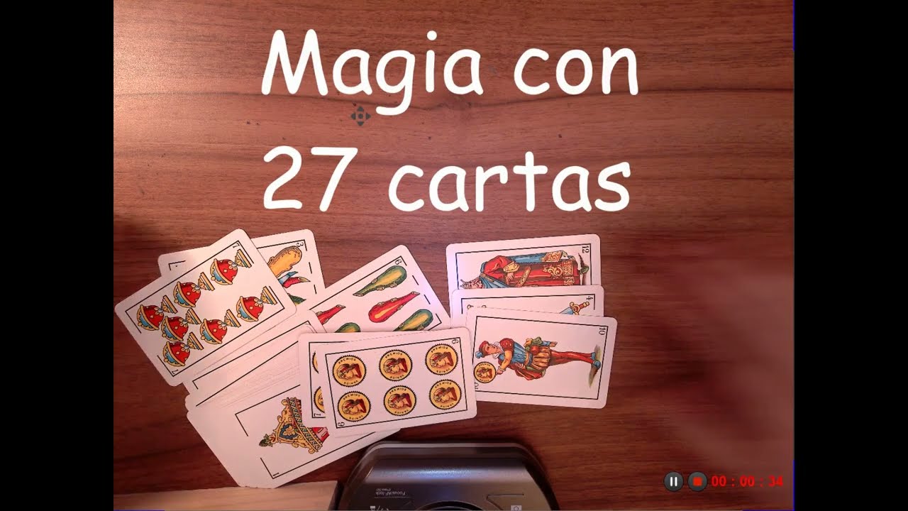 Matemáticas escondidas en una baraja. Magia con 27 y con 33 cartas de baraja