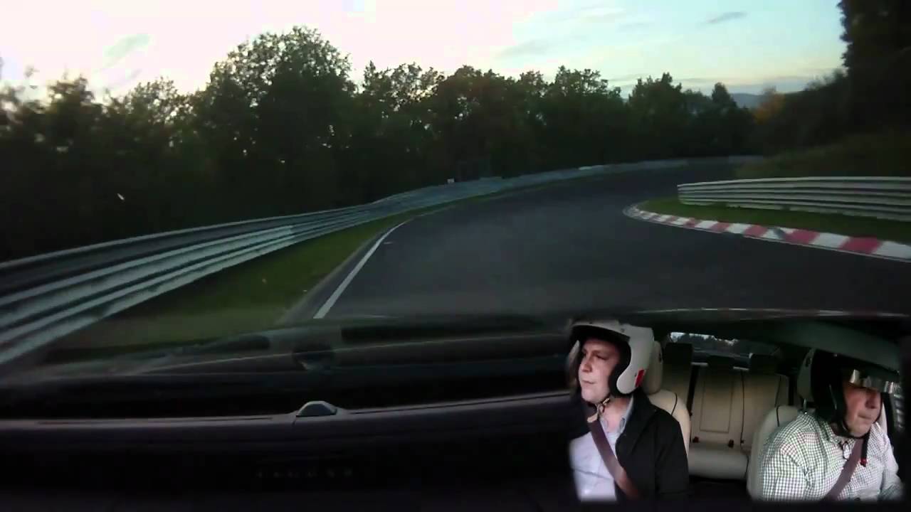 A fast Lap in a Jaguar XJ at the Nurburgring