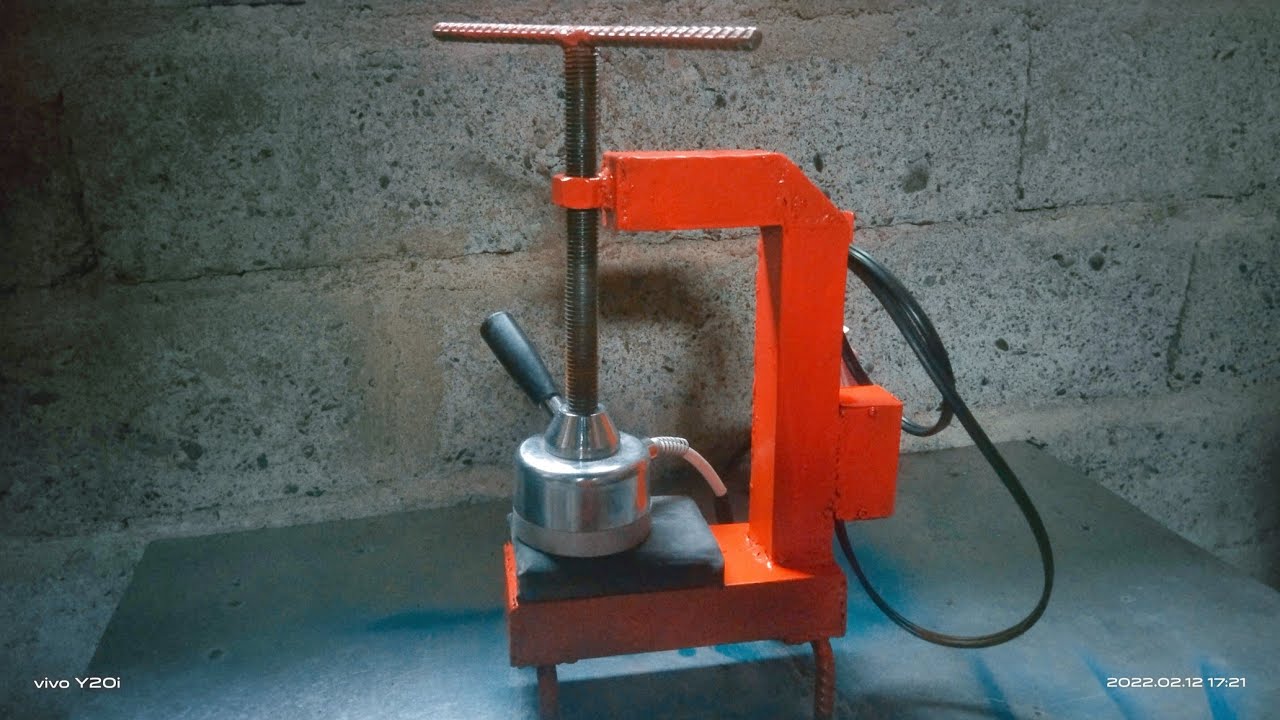 how to make mini electric vulcanizing/tool/diy!;;