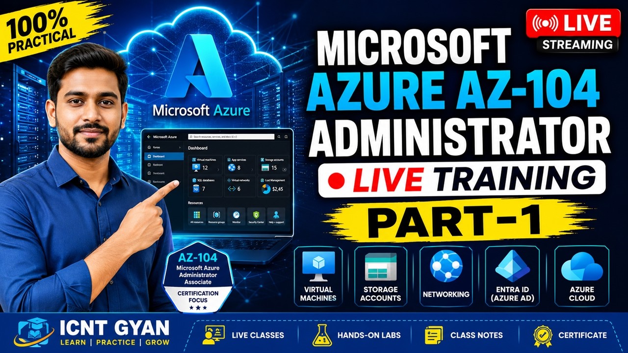 Microsoft  AZ-104 Administrator Live Training Part-1 | Complete Beginner to Advanced | Hands-on Labs