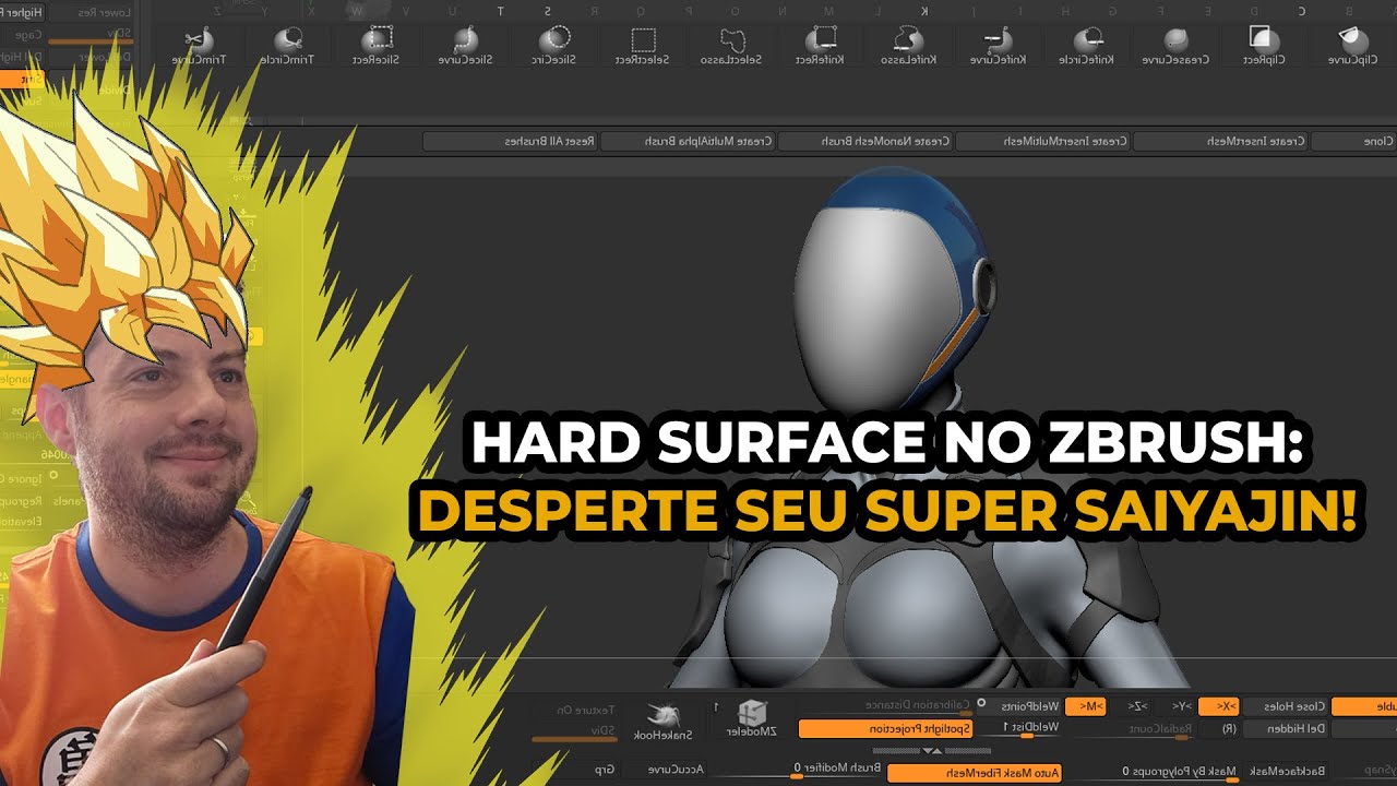 Hard Surface no ZBrush: Desperte seu Super Saiyajin!🐉
