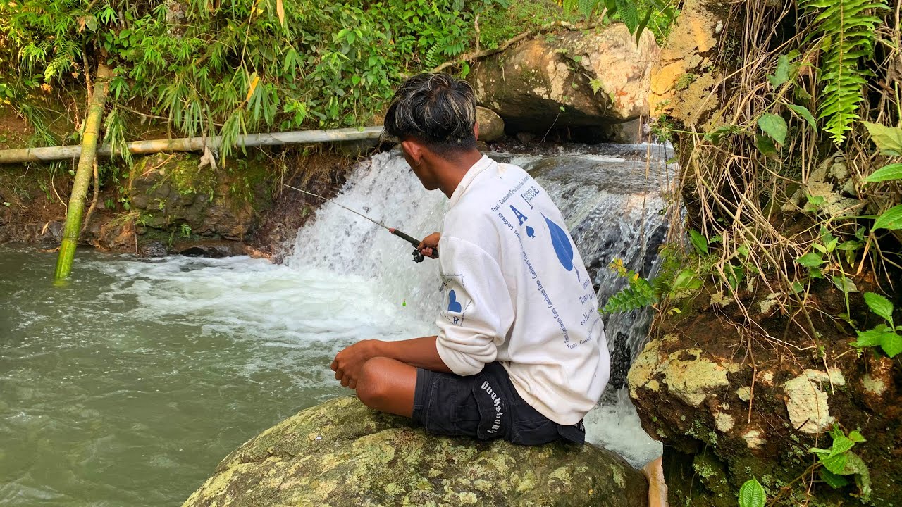 Inilah umpan yang paling ampuh buat mancing ikan wader‼️mancing wader spot arus deras di bawah dam