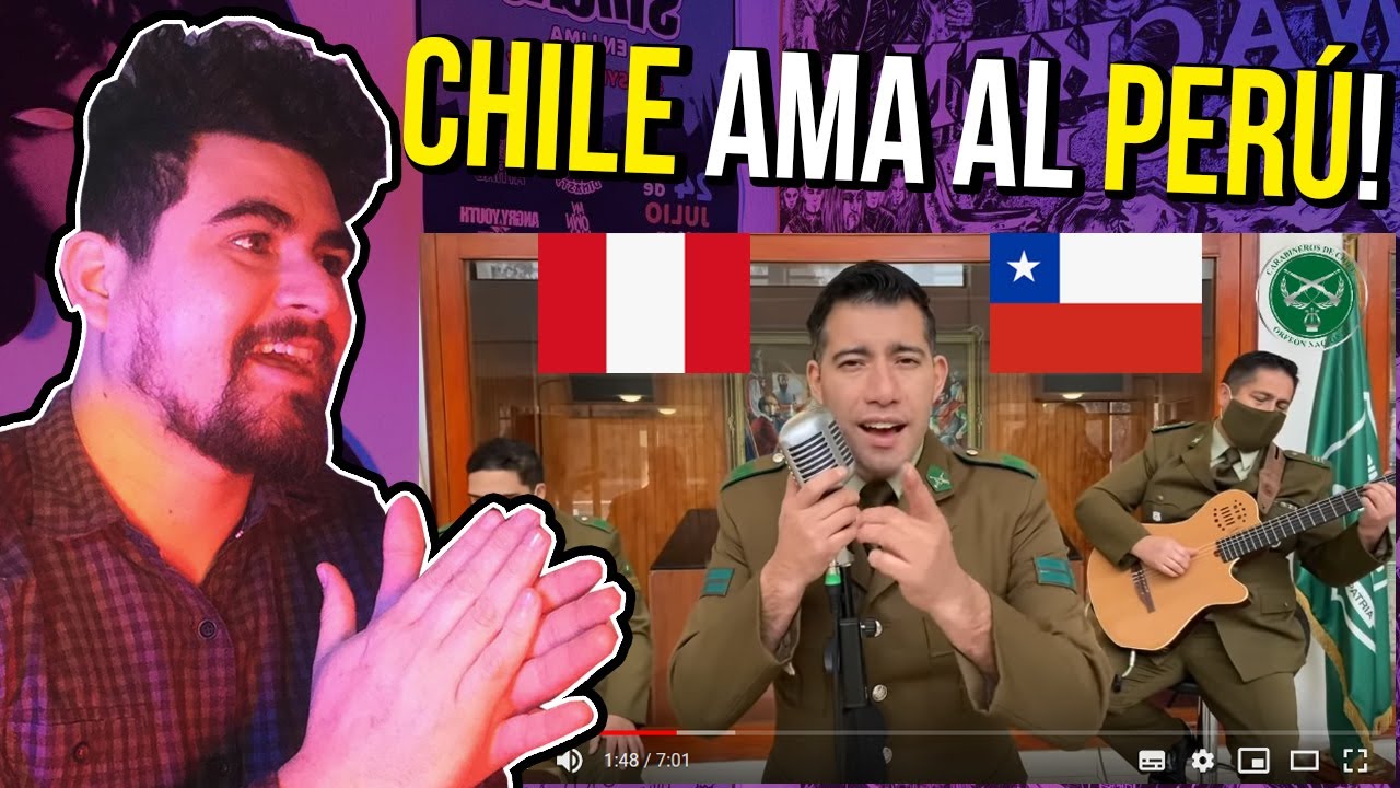 Carabineros de CHILE rinden homenaje al PERÚ! REACCIÓN | Cantaron con alma, corazón y vida! 🇵🇪🇨🇱