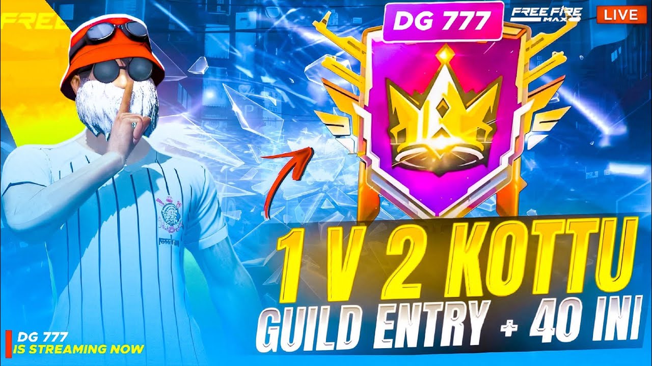 1VS2 KOTRU GUULD ENTRY +40 INR PATRU STREAM IN TELUGU #viral #ff