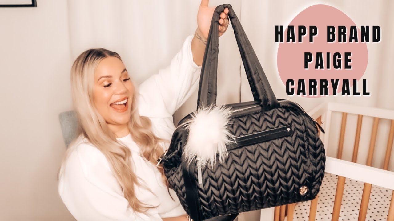HAPP Paige Carryall Diaper Bag Review | What's in my diaper bag
