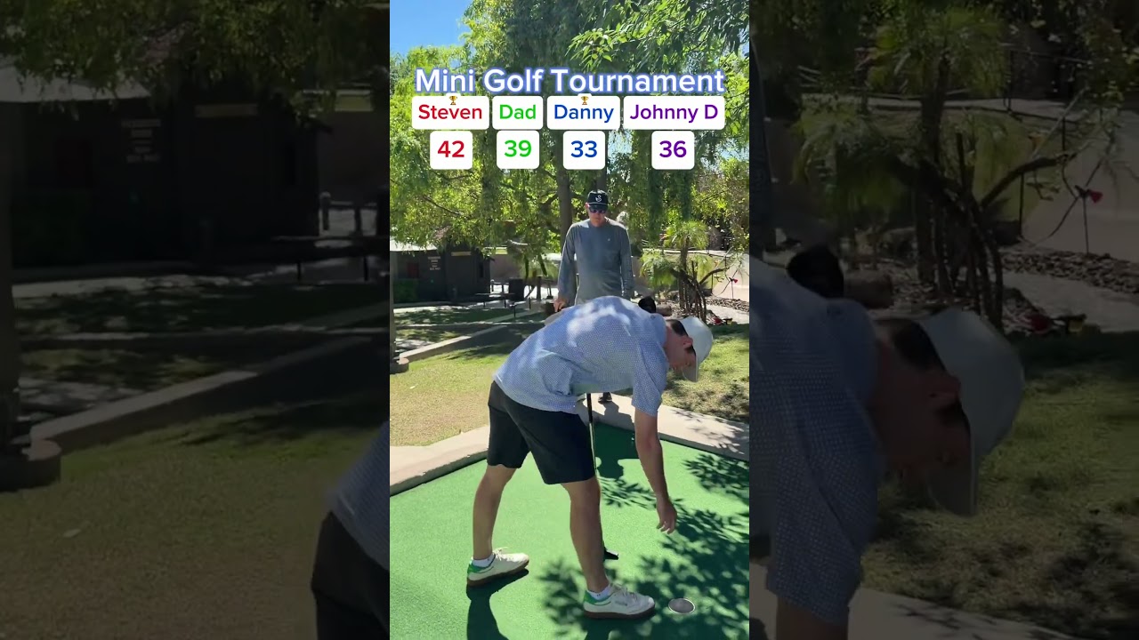 Турнир по мини-гольфу №5 (лунка 17) Golfland Sunsplash #гольф #минигольф #вирусный #путтпутт #спорт