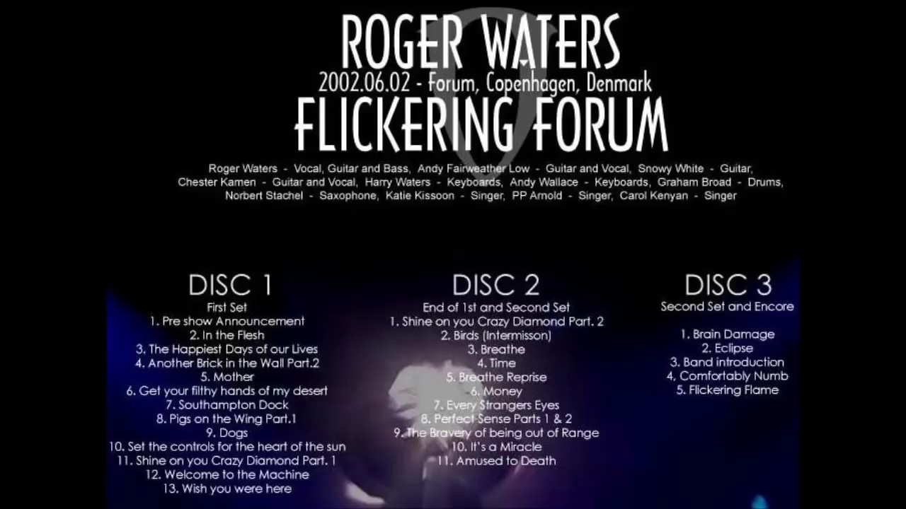 Roger Waters - Forum Copenhagen 2002 (Full Show)
