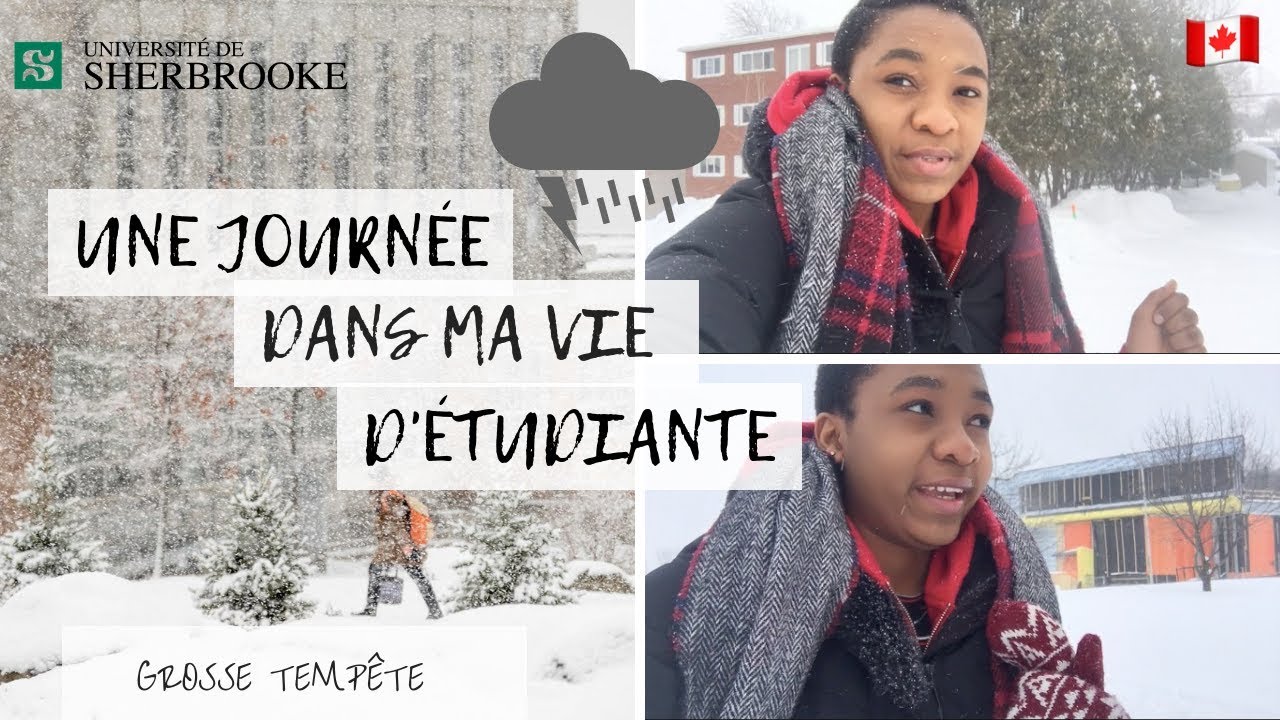 ÉTUDIER AU CANADA  🎥 : UNE JOURNÉE DANS MA VIE D'ÉTUDIANTE  À L'UNIVERSITÉ DE SHERBROOKE📚